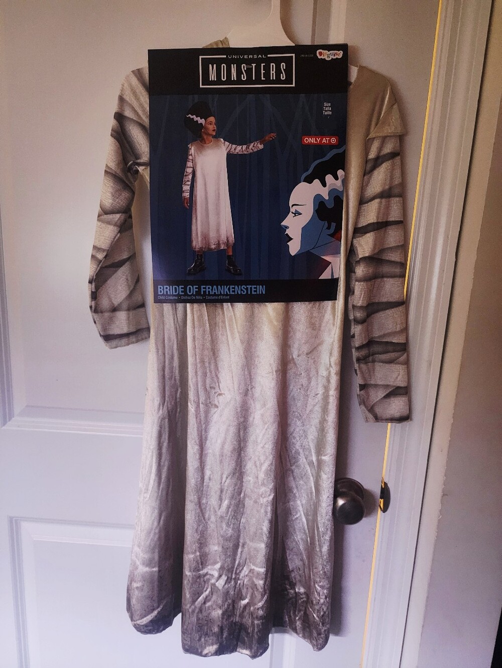 NWT UNIVERSAL MONSTERS BRIDE OF FRANKENSTEIN Halloween COSTUME Cosplay Dress New